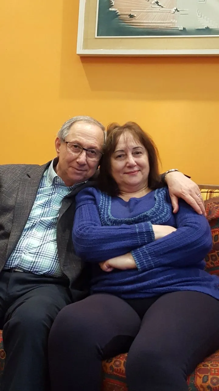 Iskandar El-Dick mit seiner Schwester Rajaa El-Dick Dbeis